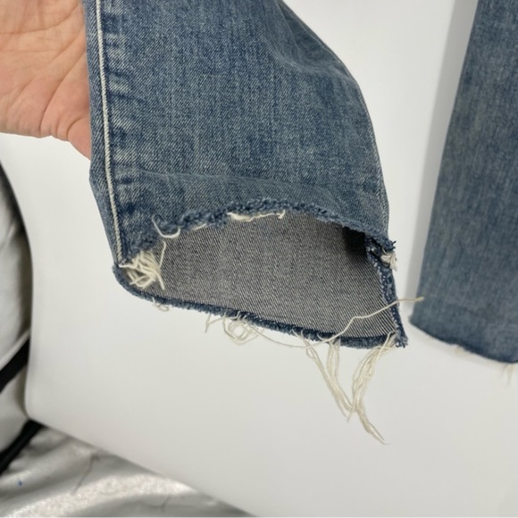 MOTHER The Stunner Ankle Step Fray Jeans Helter Skelter wash Sz‎ 31 - Picture 9 of 15